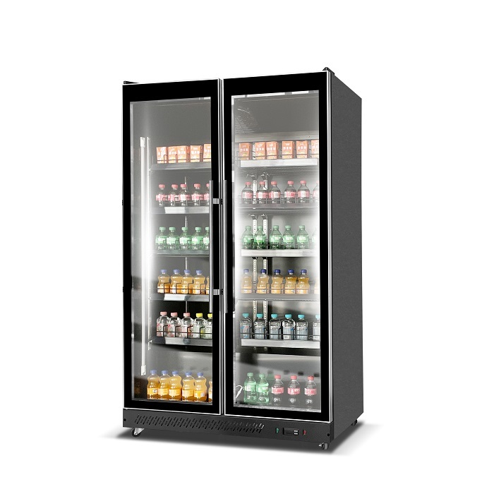Commercial Convenience Store Refrigerator Cold Drinks Display Chiller Vertical Fridge