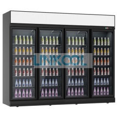Upright Beverage Display Fridge Refrigerator Commercial Vertical Glass Door Showcase Cooler