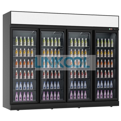 Upright Beverage Display Fridge Refrigerator Commercial Vertical Glass Door Showcase Cooler
