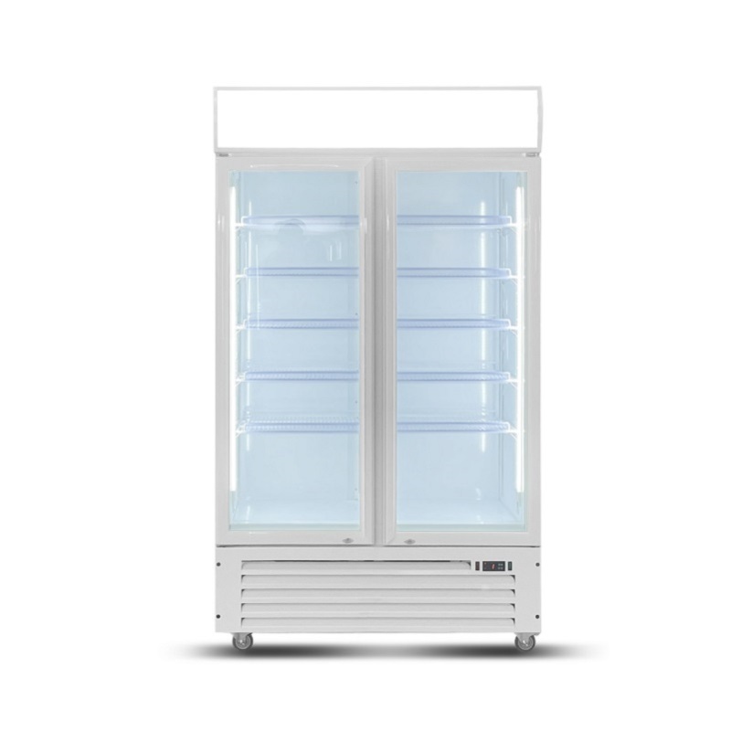 Upright Drink Cooler Glass Door Display Showcase Commercial Energy Drink Refrigerator