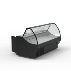 Meat Serve Over Display Counter Supermarket Meat Refrigerator Deli Cooler Showcase Commercial Refrigeration Equipment