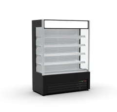 Fan Cooling Front Open Vegetable Fruit Meat Chiller Fresh Fridge Commercial Refrigerator