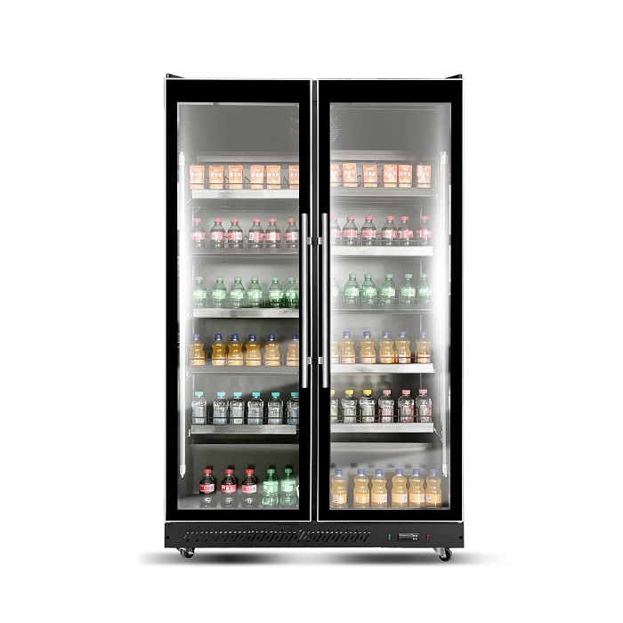 Commercial Convenience Store Refrigerator Cold Drinks Display Chiller Vertical Fridge