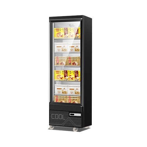 Supermarket Display Refrigerator Glass Door Refrigerated Beverage Upright Display Freeze