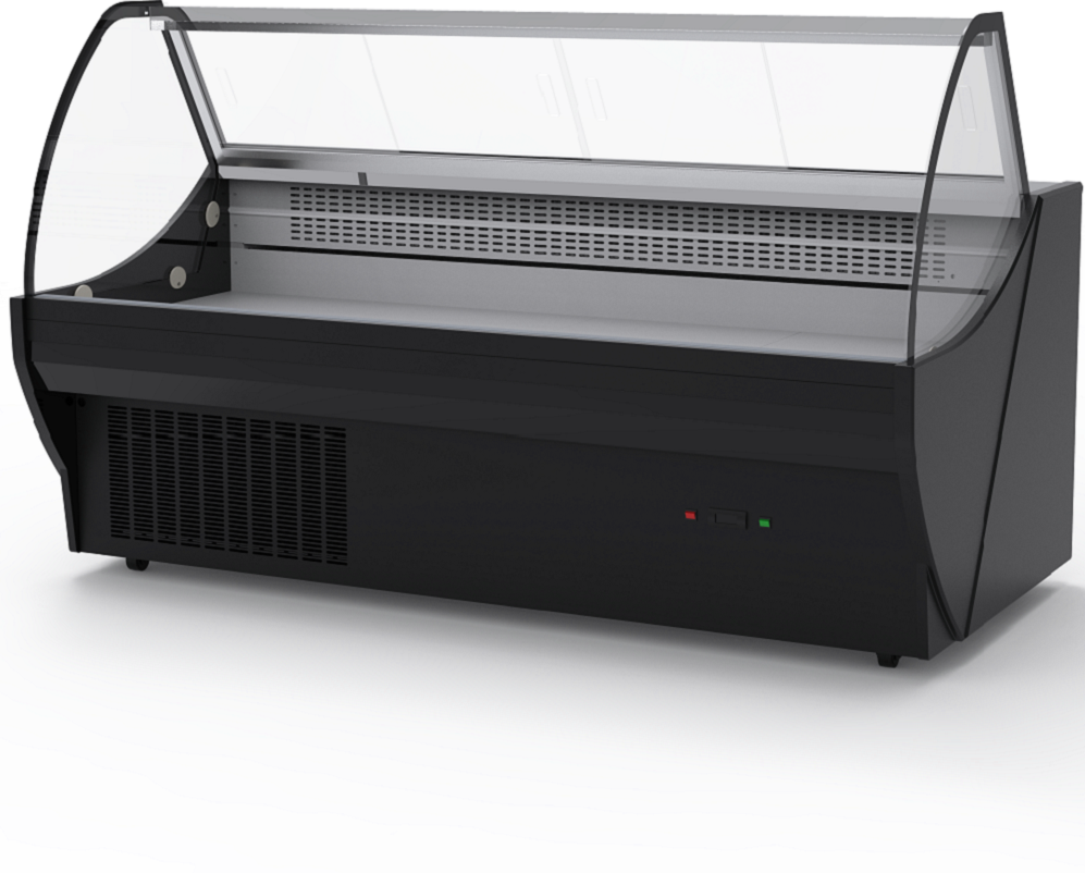 Meat Serve Over Display Counter Supermarket Meat Refrigerator Deli Cooler Showcase Commercial Refrigeration Equipment