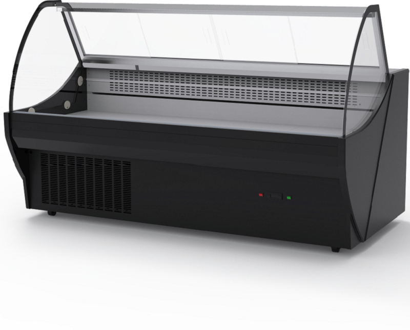 Meat Serve Over Display Counter Supermarket Meat Refrigerator Deli Cooler Showcase Commercial Refrigeration Equipment