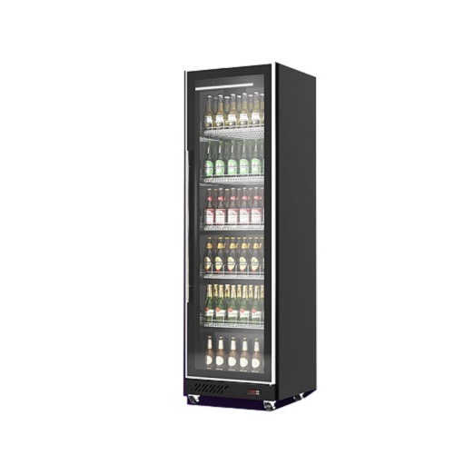 Luxury Soft Drink Cooling Display Case Single Glass Door Chiller Beer Bar Refrigerator