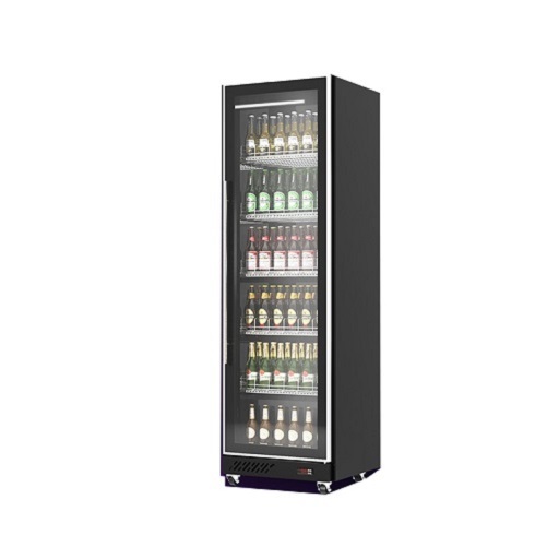 Luxury Soft Drink Cooling Display Case Single Glass Door Chiller Beer Bar Refrigerator