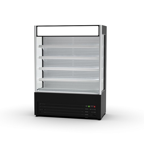 Fan Cooling Front Open Vegetable Fruit Meat Chiller Fresh Fridge Commercial Refrigerator