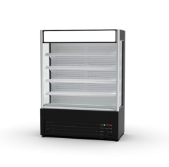 Fan Cooling Front Open Vegetable Fruit Meat Chiller Fresh Fridge Commercial Refrigerator