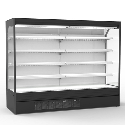 Upright Open Display Refrigeration Chiller Supermarket Fruit And Vegetable Fridge