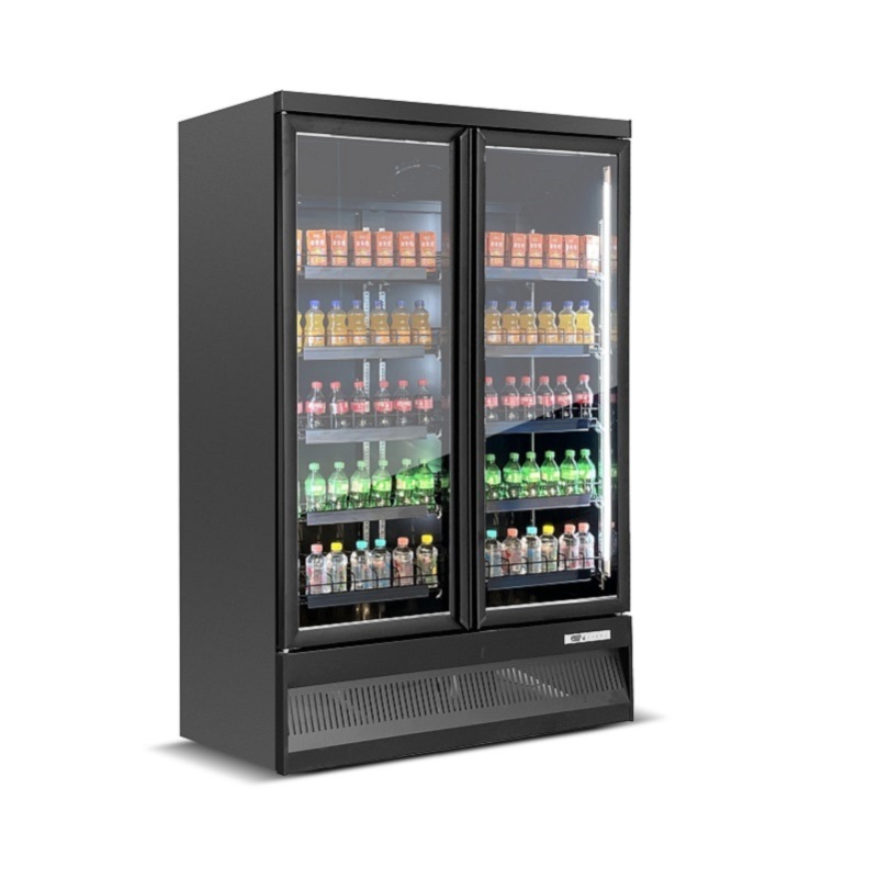 Glass Door Upright Cooler Vertical Showcase Display Refrigerator Equipment Beverage Cooler
