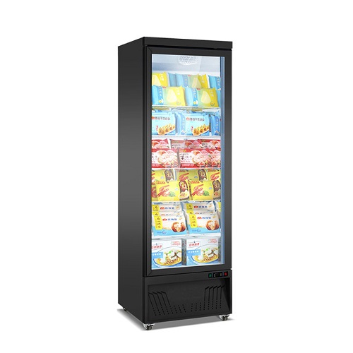 Supermarket Display Refrigerator Glass Door Refrigerated Beverage Upright Display Freeze