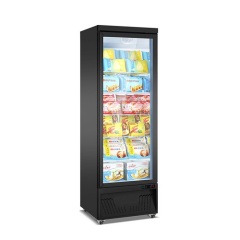 Supermarket Display Refrigerator Glass Door Refrigerated Beverage Upright Display Freeze