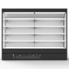 Upright Open Display Refrigeration Chiller Supermarket Fruit And Vegetable Fridge