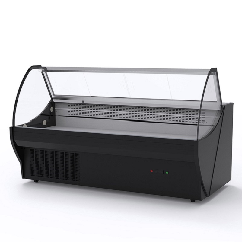 Meat Serve Over Display Counter Supermarket Meat Refrigerator Deli Cooler Showcase Commercial Refrigeration Equipment