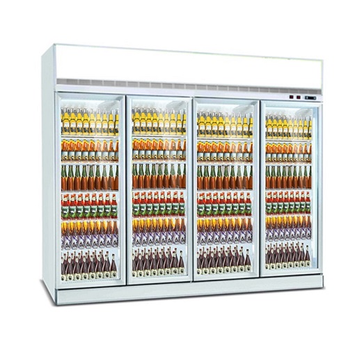 Upright Beverage Display Fridge Refrigerator Commercial Vertical Glass Door Showcase Cooler