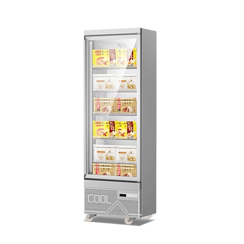 Supermarket Display Refrigerator Glass Door Refrigerated Beverage Upright Display Freeze
