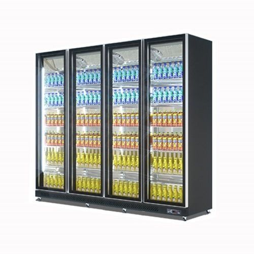 Stainless Steel Cold Drink Freezer Commercial Display Fridge Beer Refrigerator