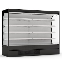 Upright Open Display Refrigeration Chiller Supermarket Fruit And Vegetable Fridge