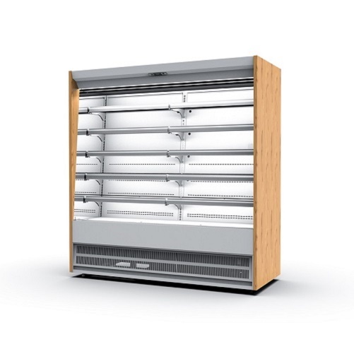 Air Curtain Open Refrigerator Supermarket Display Rack Vegetable