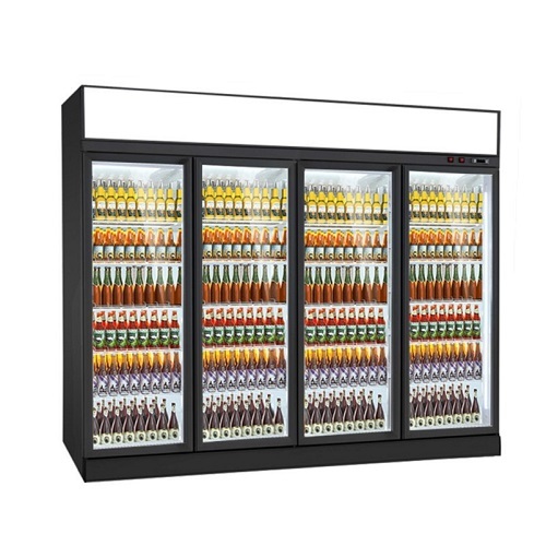 Upright Beverage Display Fridge Refrigerator Commercial Vertical Glass Door Showcase Cooler