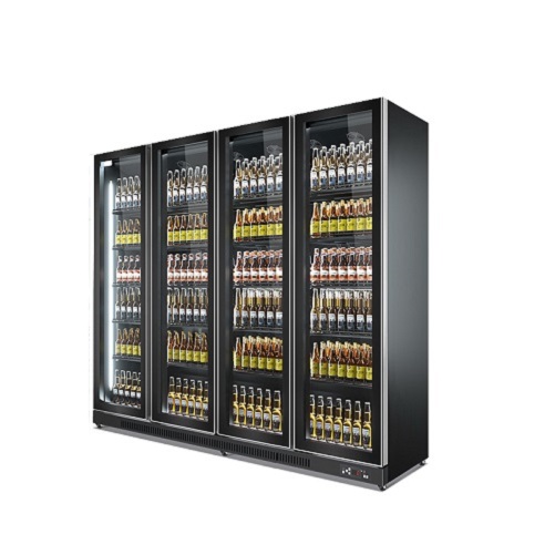 OEM Commercial Supermarket Refrigeration Equipment Upright Glass Door Beer Refrigerator