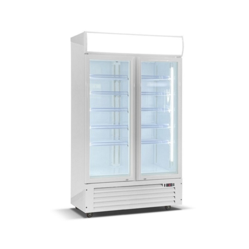 Upright Drink Cooler Glass Door Display Showcase Commercial Energy Drink Refrigerator