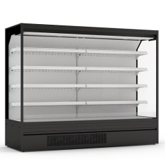 Upright Open Display Refrigeration Chiller Supermarket Fruit And Vegetable Fridge