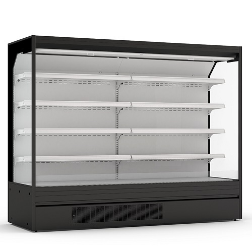 Upright Open Display Refrigeration Chiller Supermarket Fruit And Vegetable Fridge