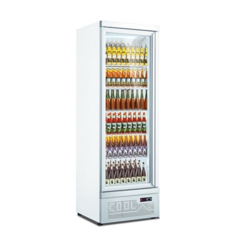 Led Light Drink Beverage Chiller Upright Cooler Cold Drink Glass Door