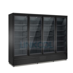 Glass Door Beverage Refrigerating Cabinet Commercial Cold Drink Cooler Upright Display Fridge