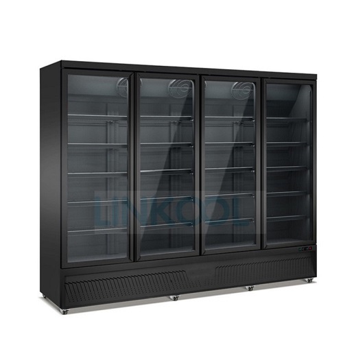 Glass Door Beverage Refrigerating Cabinet Commercial Cold Drink Cooler Upright Display Fridge