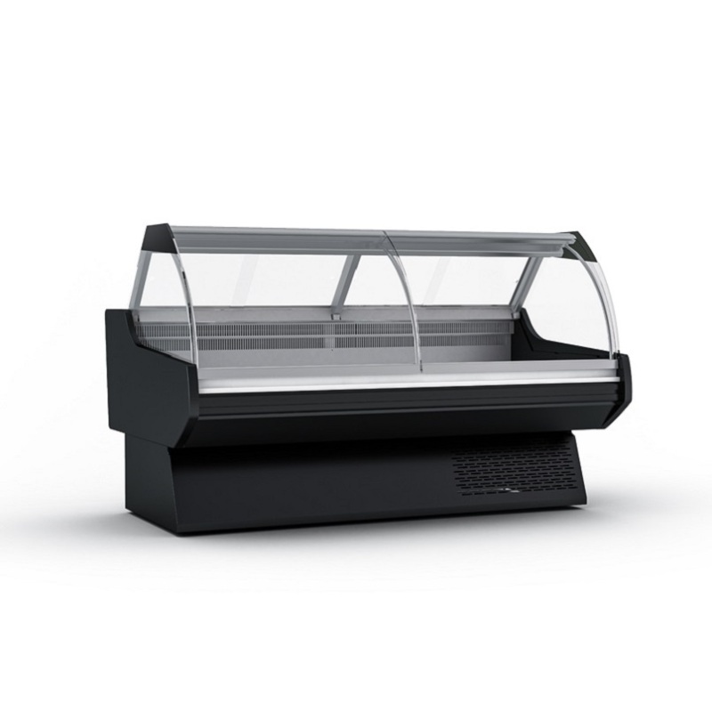 Fan Cooling Food Display Cooler Commercial Butcher Supermarket Deli Fridge Meat Showcase