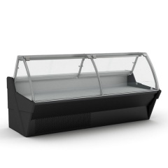 Fan Cooling Food Display Cooler Commercial Butcher Supermarket Deli Fridge Meat Showcase