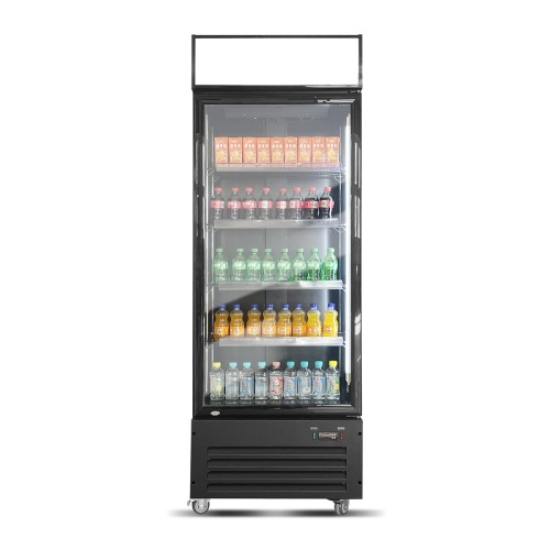 KXD-500H Single glass door upright beverage cooler with light box