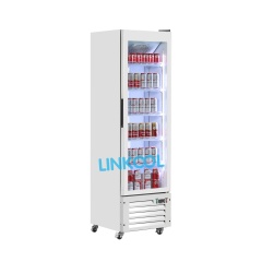Affordable 300L Single Door Vertical Beverage Cooler with Auto Defrost and Fan Cooling Display Fridge