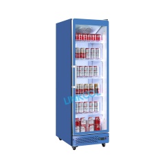 New Style Full Glass Door Display Fridge Cooling Drink Vertical Show Refridgerator