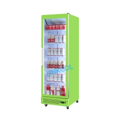 New Style Full Glass Door Display Fridge Cooling Drink Vertical Show Refridgerator