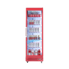 New Style Full Glass Door Display Fridge Cooling Drink Vertical Show Refridgerator