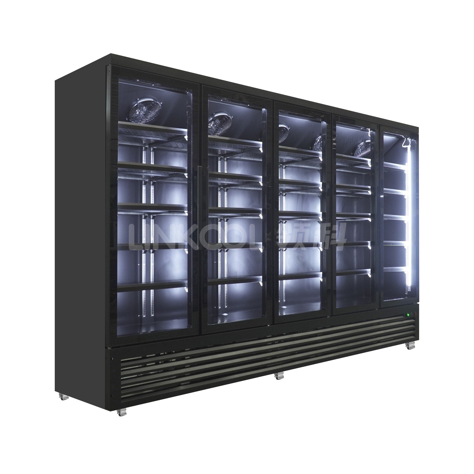 Commercial Multi-door Display Refrigerator Cold Drink Beverage Glass Door Fridge Cooler for Shop Supermarket