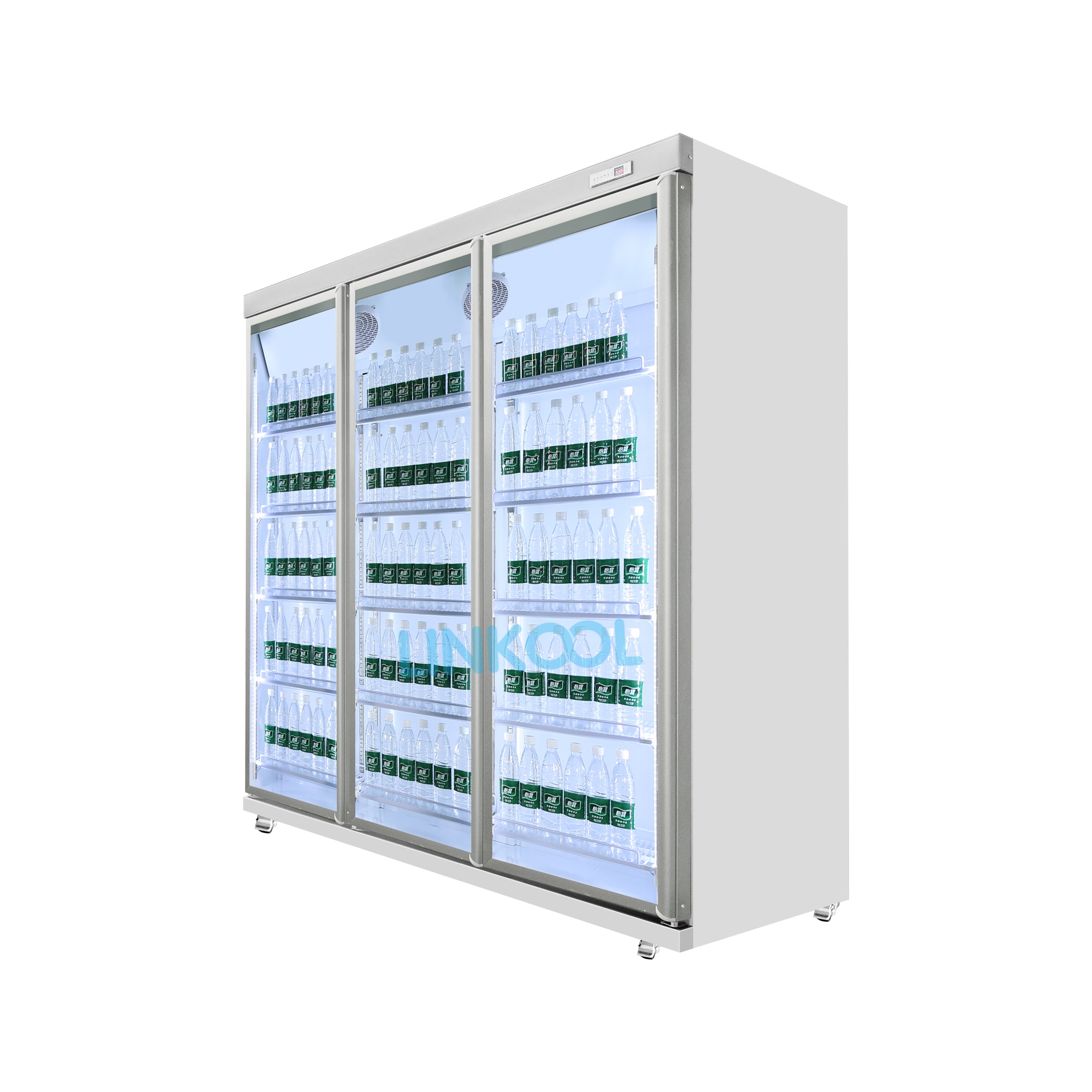 Multi-door Vertical Display Refrigerator Commercial Glass Door Show Fridge for Drink Beverage