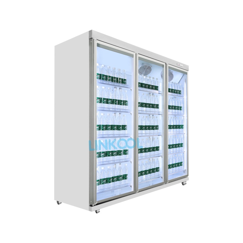 Multi-door Vertical Display Refrigerator Commercial Glass Door Show Fridge for Drink Beverage