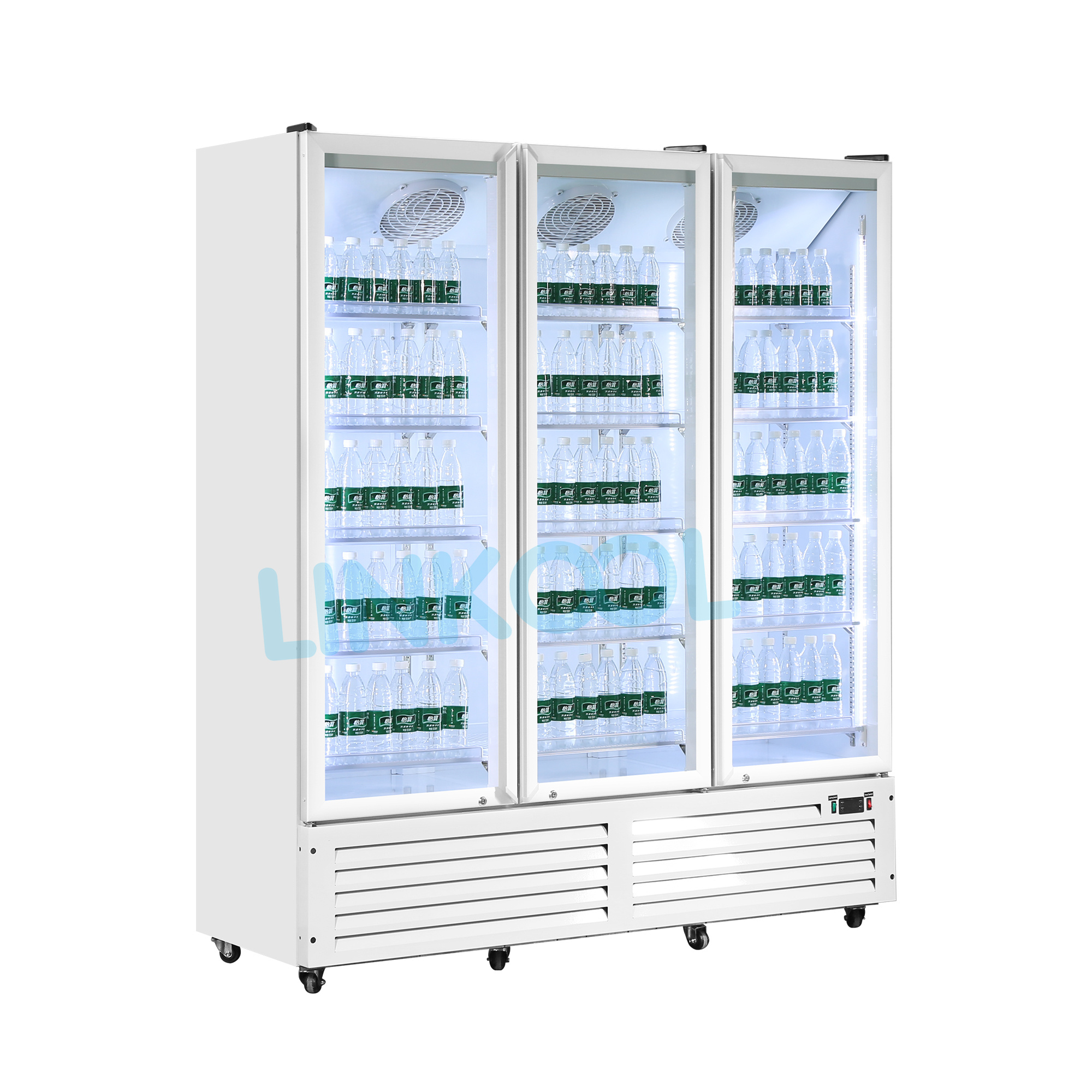 3门底装冷藏展示柜-黑色