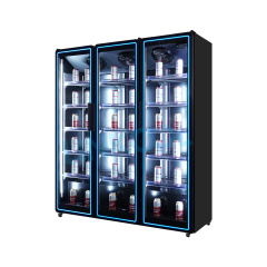 Commercial Single Door Display Refrigerator Upright Beverage Cooler for Supermarkets and Retail Stores