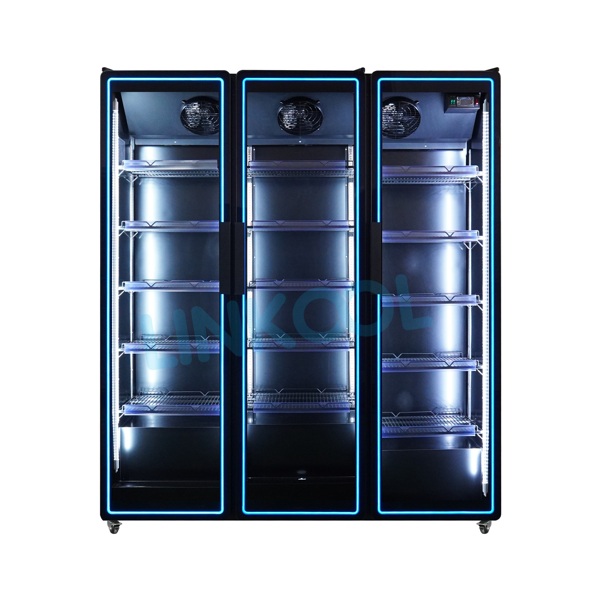 Commercial Single Door Display Refrigerator Upright Beverage Cooler for Supermarkets and Retail Stores