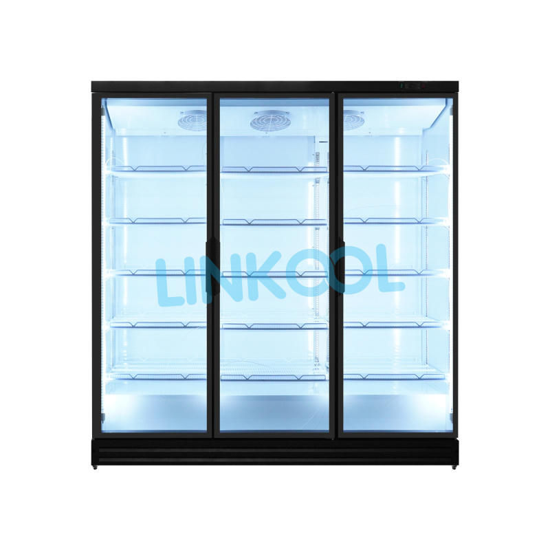 LINKOOL Super Thin Glass Door with LOWE Upright display cooler