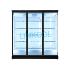 New Cooler Super Thin Glass Door with LOWE Upright display cooler