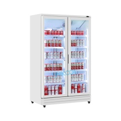 Commercial Double Door Glass Door Refrigerator – Built for Beverage Display