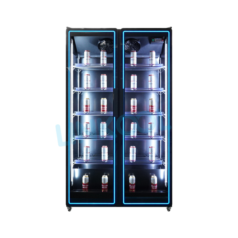 Commercial Double Door Glass Door Refrigerator – Built for Beverage Display